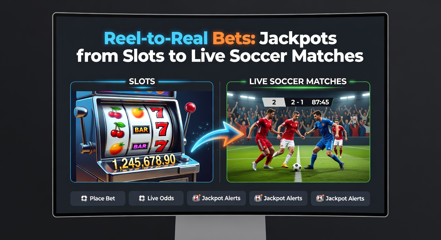 Live-Fußballmatch unter hellen Stadionlichtern mit Overlay von Wettquoten und Jackpot-Zählern, die in Echtzeit pulsieren